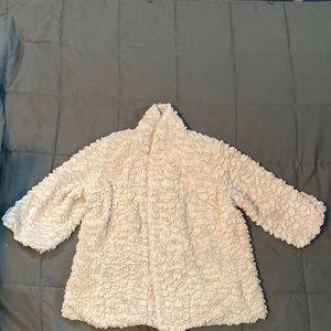 cream-colored jacket, forever 21, fluffy jacket